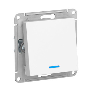 Переключатель Schneider Electric AtlasDesign ATN000163 с подсветкой белый
