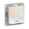 Выключатель Schneider Electric AtlasDesign ATN000413 с подсветкой жемчуг