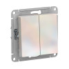 Выключатель Schneider Electric AtlasDesign ATN000451 2-клавиши жемчуг