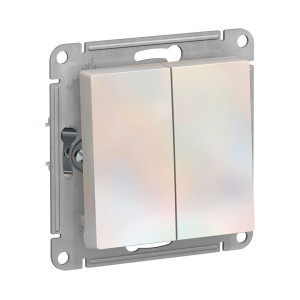 Выключатель Schneider Electric AtlasDesign ATN000451 2-клавиши жемчуг