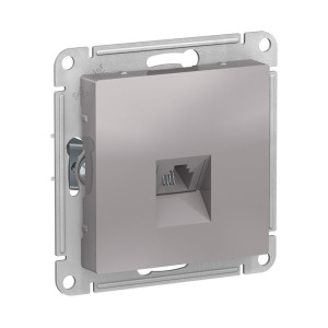 Розетка телефонная Schneider Electric AtlasDesign ATN000381 RJ11 алюминий