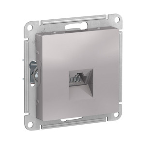Розетка компьютерная Schneider Electric AtlasDesign ATN000383 RJ45 кат.5e алюминий