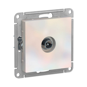 Розетка TV Schneider Electric AtlasDesign ATN000491 одиночная 1dB жемчуг