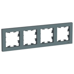 Рамка Schneider Electric AtlasDesign ATN000704 4 поста грифель