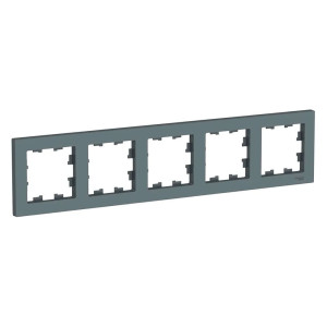 Рамка Schneider Electric AtlasDesign ATN000705 5 постов грифель
