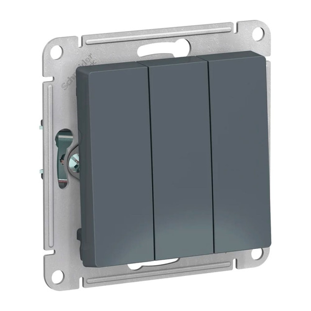 Выключатель Schneider Electric AtlasDesign ATN000731 3 клавиши грифель Выключатель Schneider Electric AtlasDesign ATN000731 3 клавиши грифель