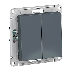 Выключатель Schneider Electric AtlasDesign ATN000751 2 клавиши грифель