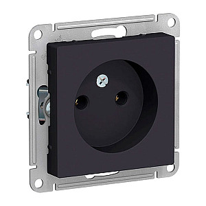 Розетка Schneider Electric AtlasDesign ATN001041 без заземления карбон