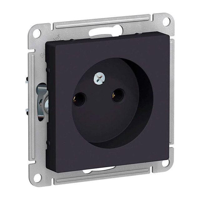 Розетка Schneider Electric AtlasDesign ATN001041 без заземления карбон Розетка Schneider Electric AtlasDesign ATN001041 без заземления карбон