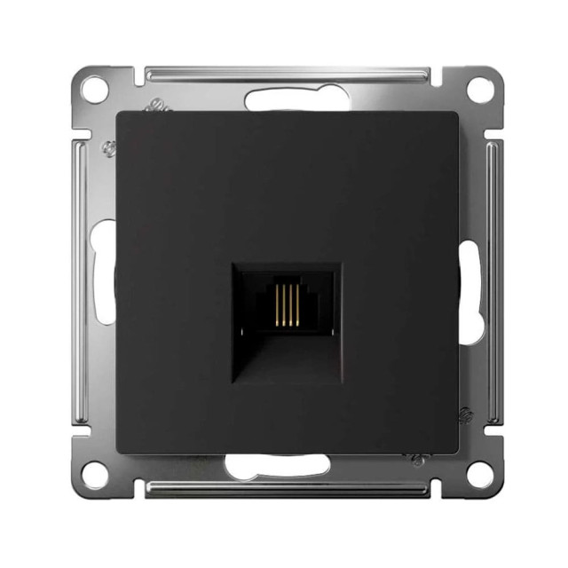 Розетка телефонная Schneider Electric AtlasDesign ATN001081 RJ11 карбон