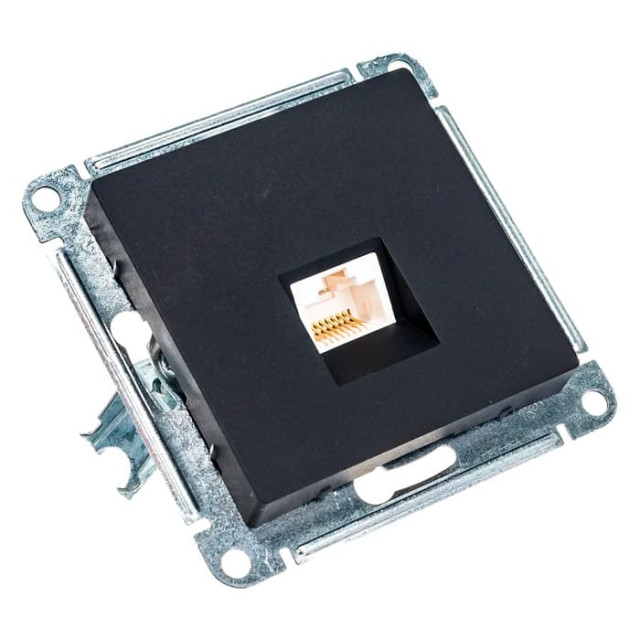 Розетка компьютерная Schneider Electric AtlasDesign ATN001083 RJ45 кат. 5Е карбон