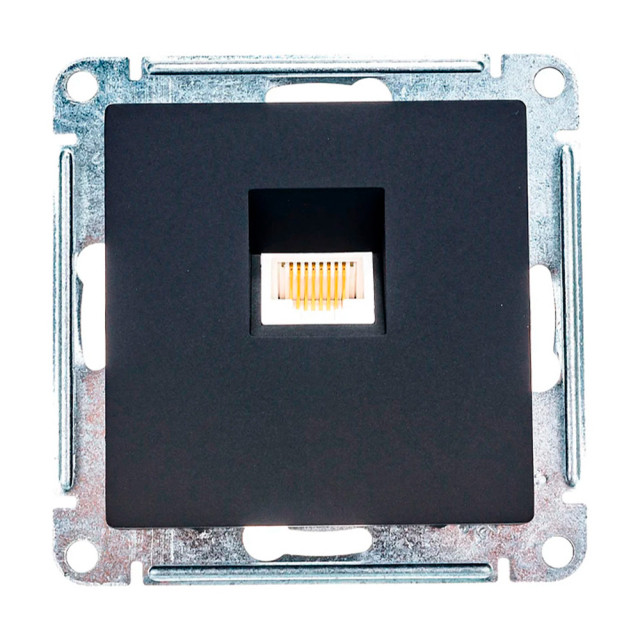 Розетка компьютерная Schneider Electric AtlasDesign ATN001083 RJ45 кат. 5Е карбон