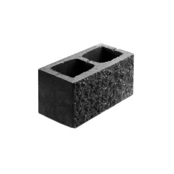 Камень бетонный столбовой лицевой 1КБСЛ-ЦП-1-к п 5 черный 5%