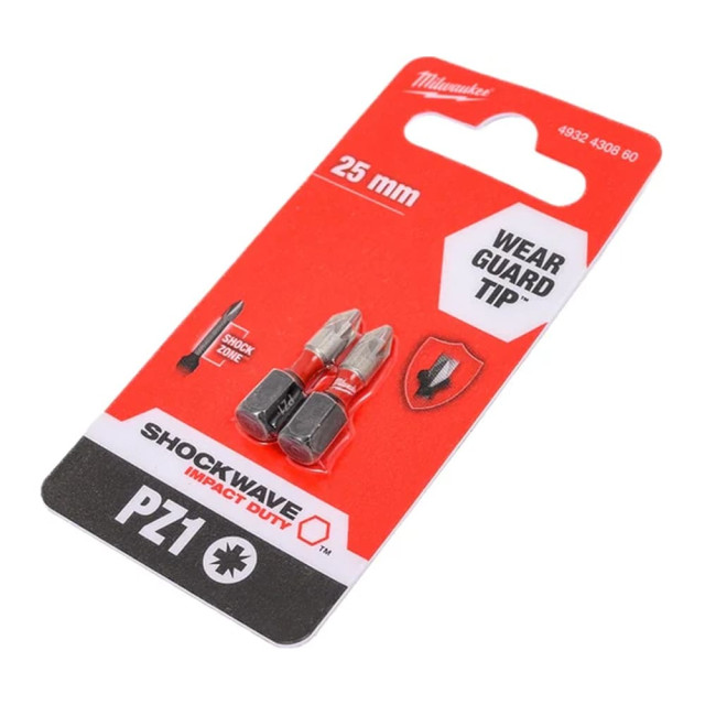 Бита PZ1 Milwaukee Shockwave 4932430860 25 мм 2 шт