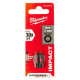 Бита Hex3 Milwaukee Shockwave 4932430894 25 мм 2 шт