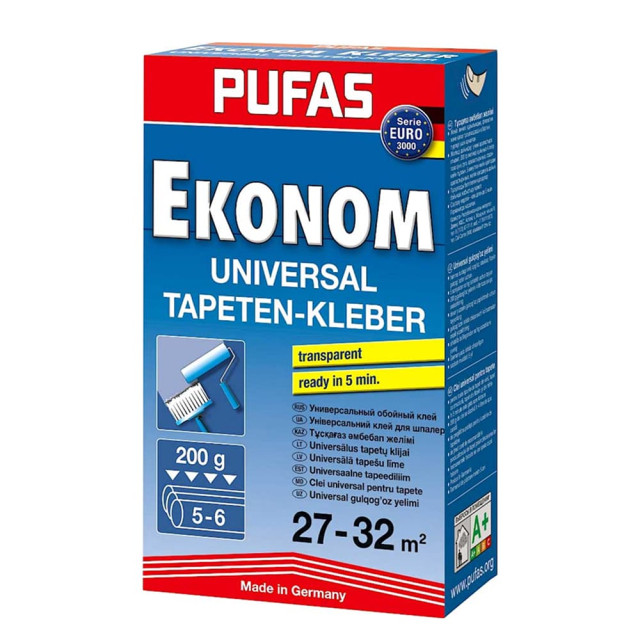 Клей обойный Pufas Euro 3000 эконом универсальный 200 г