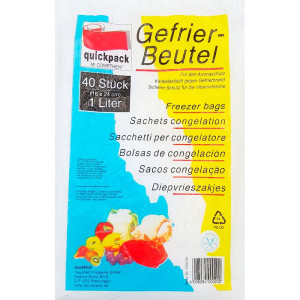 Набор пакетов для замораживания Quickpack 100200 16*24 см 1 л 40 шт