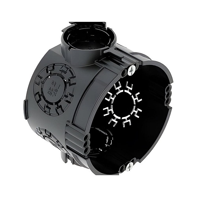 Подрозетник OBO-Bettermann UG 46-GS одиночный для сплошных стен с винтами черный