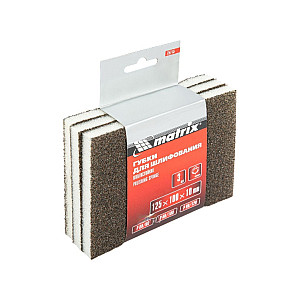 Губка для шлифования Matrix 75715 125*100*10 мм мягкая 3 шт