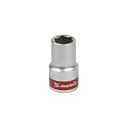 Головка торцевая Matrix 13112 12 мм 6-гранная CrV под квадрат 1/2