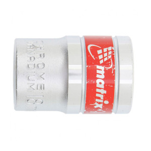 Головка торцевая Matrix 13118 18 мм 6-гранная CrV под квадрат 1/2