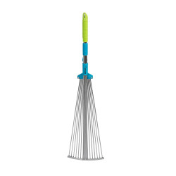 Грабли веерные Palisad Luxe 61787 стальные 15 зубьев раздвижные черенок 190 - 600*790 - 1620 мм