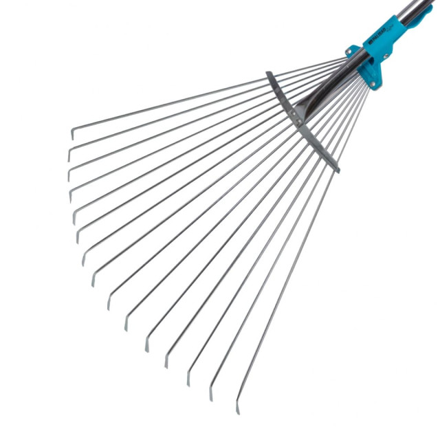 Грабли веерные Palisad Luxe 61787 стальные 15 зубьев раздвижные черенок 190 - 600*790 - 1620 мм