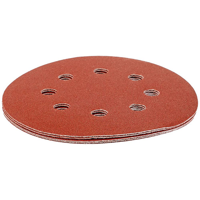 Круг абразивный Matrix 73807 125 мм P150 на ворсовой подложке 5 шт