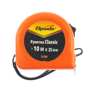 Рулетка Classic Sparta 31305 10 м*25 мм пластиковый корпус