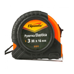 Рулетка Sparta Elastica 3 м*16 мм обрезиненный корпус