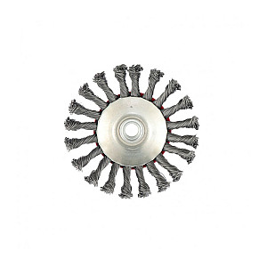 Щетка для УШМ Matrix 74611 125 мм М14 тарелка крученая проволока 0.5 мм