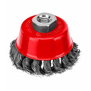 Щетка чашка Matrix 74614 М14 75 мм крученая проволока