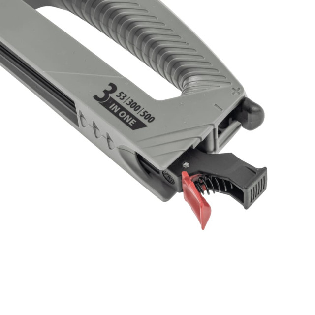 Степлер мебельный Denzel 40213 пласт.корпус тип 53, 6-14мм,тип 300,15мм,тип 500,15 мм