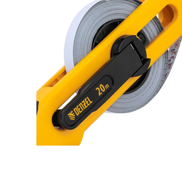 Рулетка геодезическая Denzel 31490 открытый корпус металлическая лента 20 м*13 мм