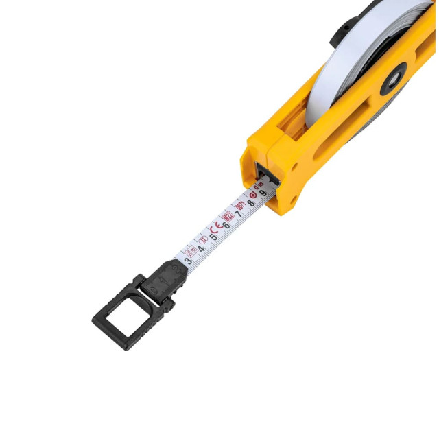 Рулетка геодезическая Denzel 31490 открытый корпус металлическая лента 20 м*13 мм