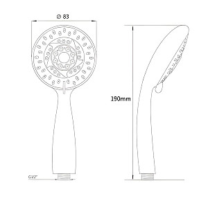 Лейка душевая AV Engineering AVSSS-021 3-х режимная