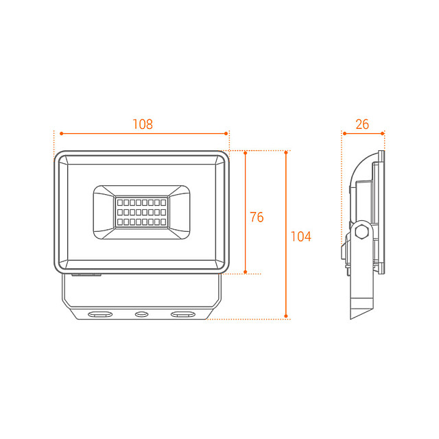 Прожектор Wolta WFL-20W/06 5700K 20W SMD IP65