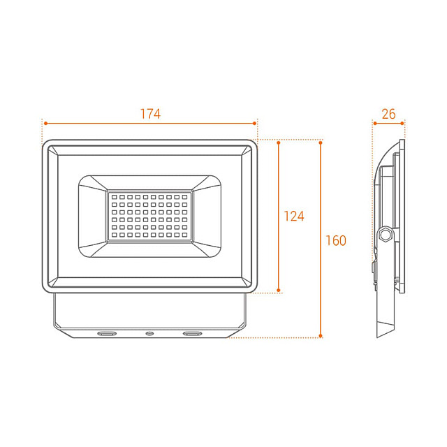 Прожектор Wolta WFL-50W/06 LED 5700K 50Вт SMD IP65 4500Лм
