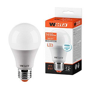 Лампа светодиодная Wolta A65 20Вт 1650лм 4000К Е27 1/50