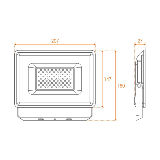 Прожектор Wolta WFL-70W/06 LED 5700K 70Вт SMD IP65 6300Лм