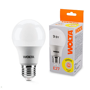 Лампа светодиодная Wolta A60 9Вт 800лм Е27 3000К 1/50