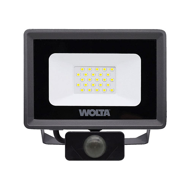 Прожектор Wolta WFL-20W/06S Led 20Вт 5700K 1800лм IP65 с датчиком серый
