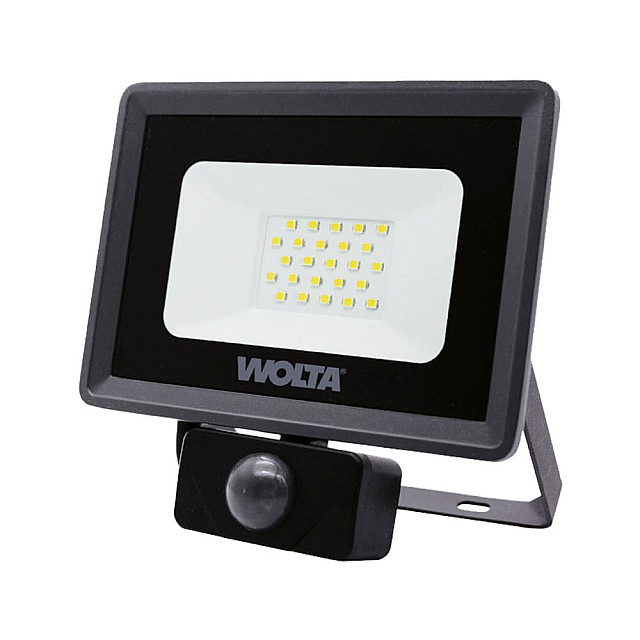 Прожектор Wolta WFL-20W/06S Led 20Вт 5700K 1800лм IP65 с датчиком серый