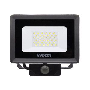 Прожектор Wolta WFL-30W/06S Led 30Вт 5700K 2700лм IP65 с датчиком серый