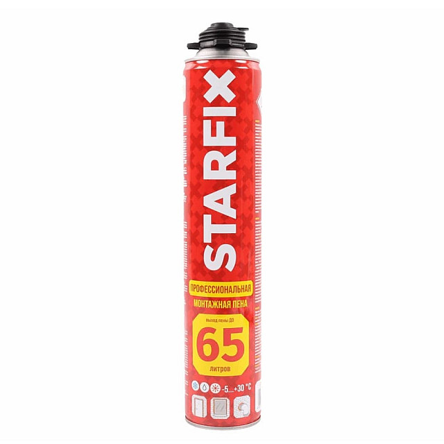 Пена монтажная Starfix Foam Pro 65 всесезонная 850 мл