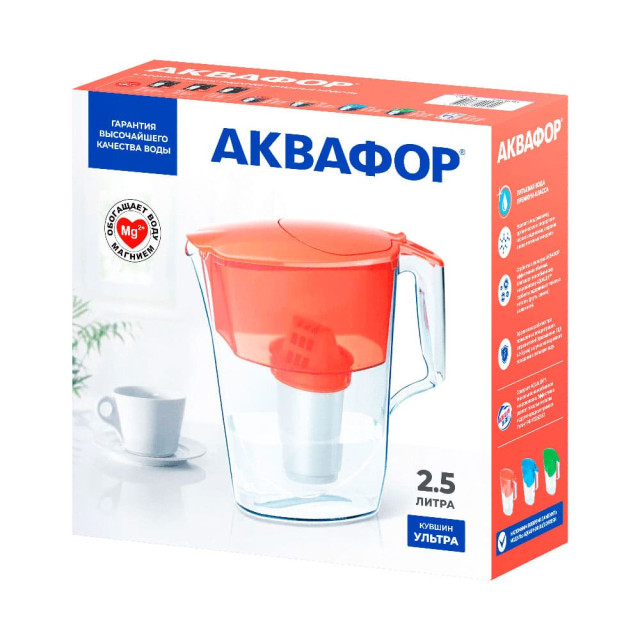 Фильтр-кувшин Аквафор Ультра коралл