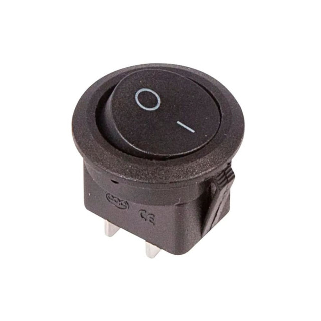 Выключатель Rexant 36-2550 клавишный 250В 6А 2с On-Off RWB-212 SC-214 MRS-102-8 круглый черный