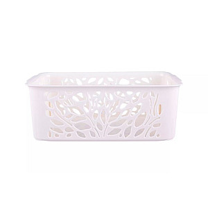 Корзина Полимербыт Leaves 4344700 222*153*81 мм молочный 2.3 л