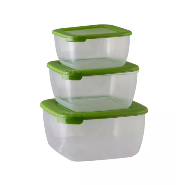 Комплект контейнеров Полимербыт Лайт 4354500 квадратных 0.46 л+0.95 л+1.5 л