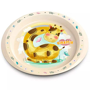Тарелка Полимербыт Giraffix 4338973 детская